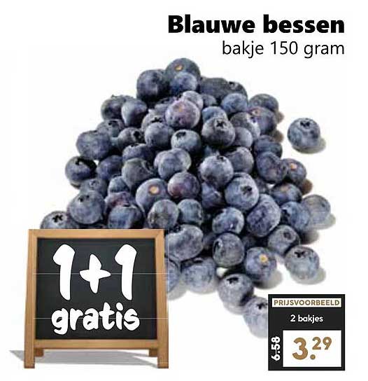 Blauwe bessen bakje 150 gram