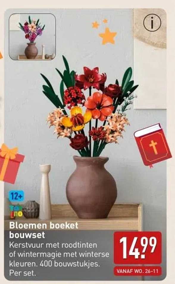 Bloemen boeket bouwset