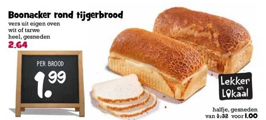 Boonacker rond tijgerbrood