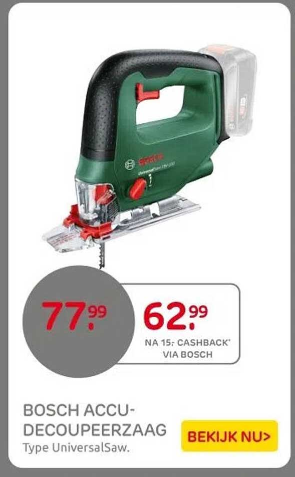 BOSCH ACCU-DECOUPEERZAAG Type UniversalSaw