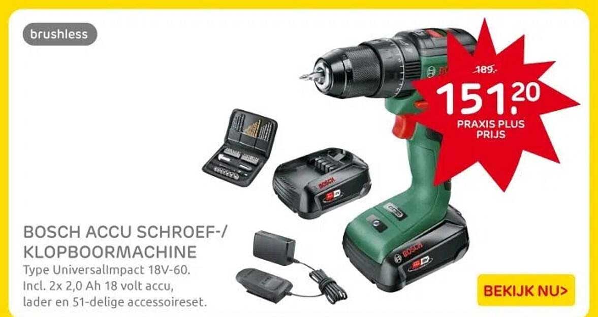 BOSCH ACCU SCHROEF-/KLOPBOORMACHINE
