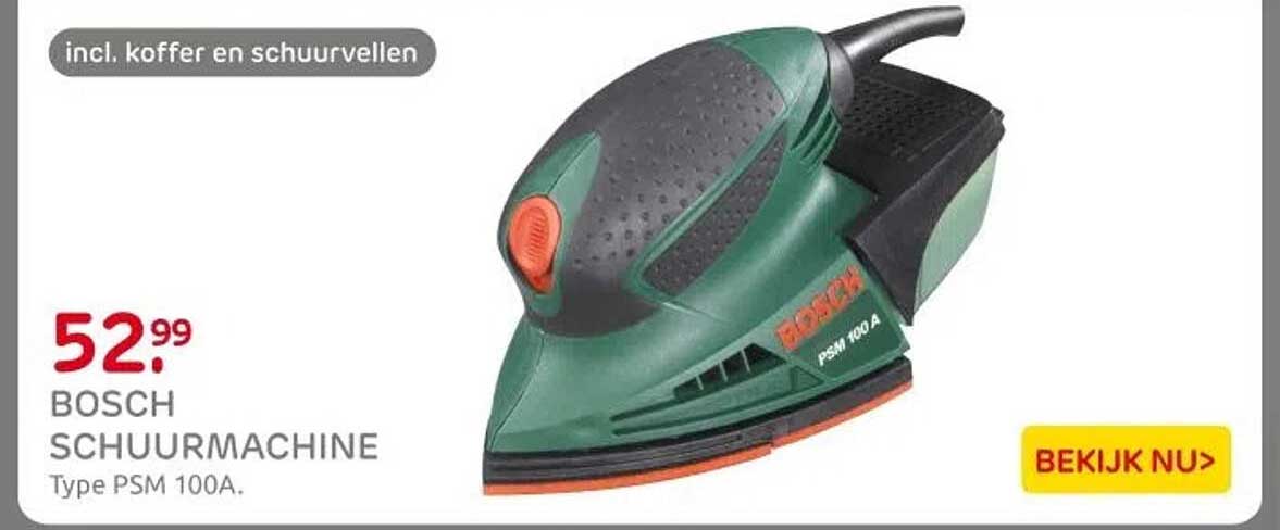 BOSCH SCHUURMACHINE Type PSM 100A