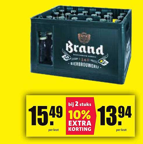 Brand Bier 24 flessen