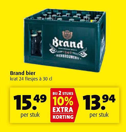 Brand bier kraan 24 flesjes à 30 cl