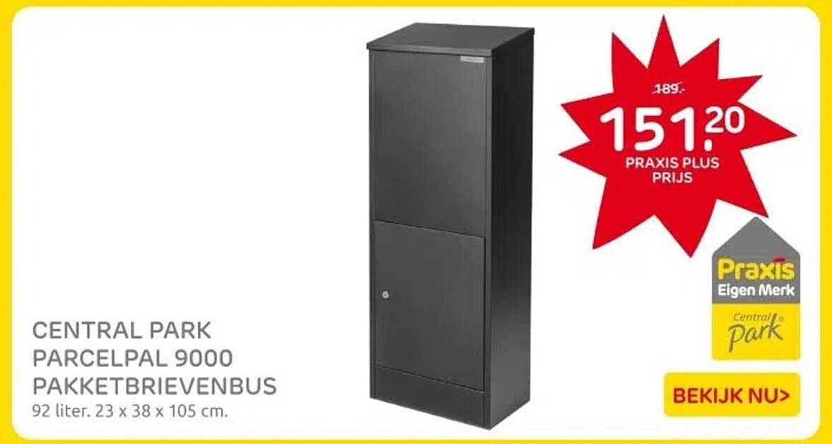 CENTRAL PARK PARCELPAL 9000 PAKKETBRIEVENBUS