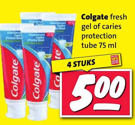 Colgate fresh gel of caries protection tube 75 ml