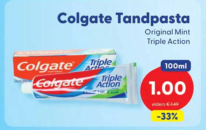 Colgate Tandpasta Original Mint Triple Action 100ml