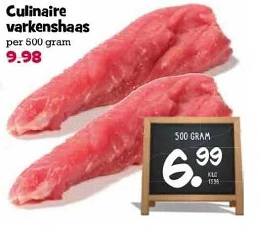 Culinaire varkenshaas per 500 gram