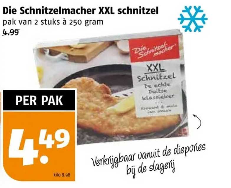 Die Schnitzelmacher XXL schnitzel pak van 2 stuks à 250 gram