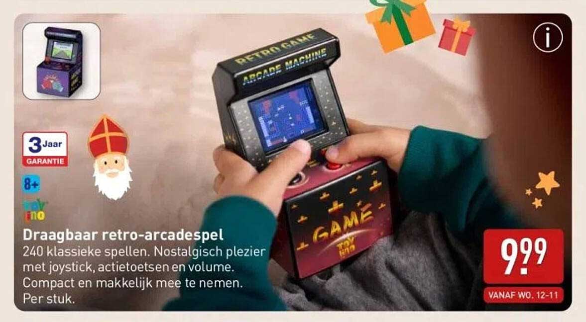 Draagbaar retro-arcadespel