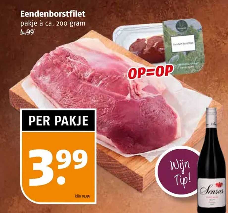 Eendenborstfilet pakje à ca. 200 gram