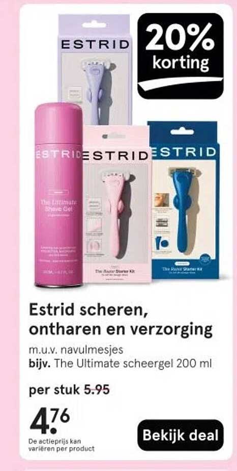 Estrid scheren, ontharen en verzorging
