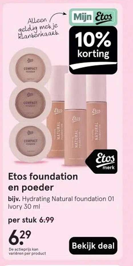 Etos foundation en poeder