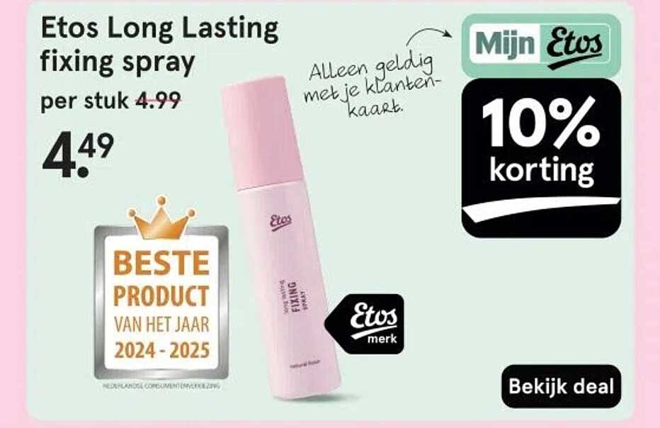 Etos Long Lasting fixing spray
