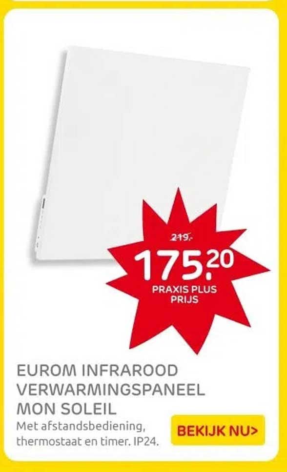 EUROM INFRAROOD VERWARMINGSPANEE MON SOLEIL