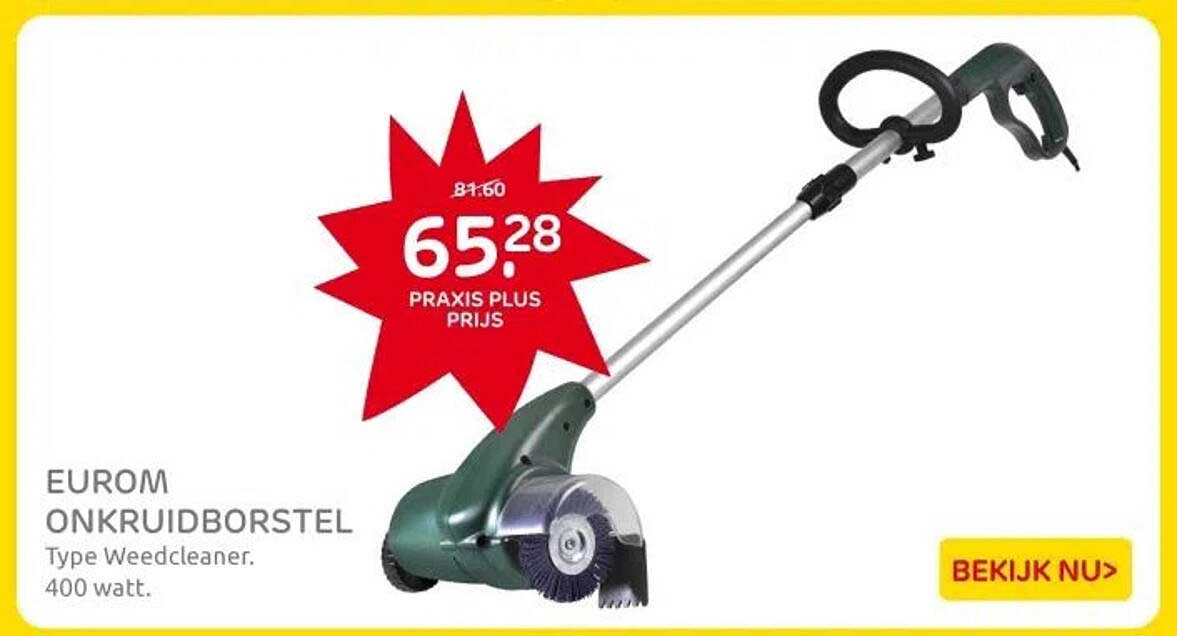 EUROM ONKRUIDBORSTEL Type Weedcleaner. 400 watt.