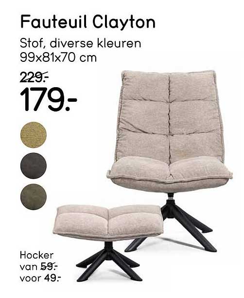 Fauteuil Clayton