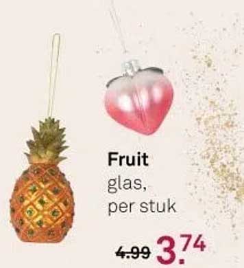 Fruit glas, per stuk