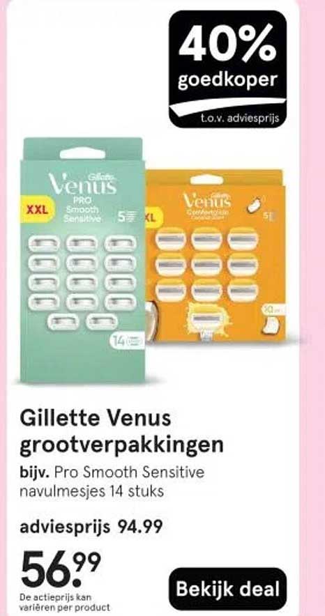 Gillette Venus grootverpakkingen