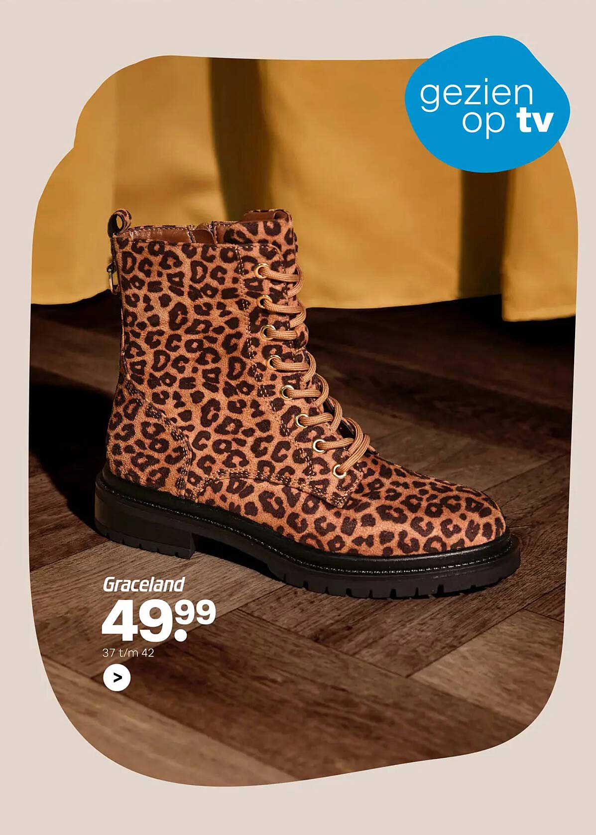 Graceland laarzen met een trendy luipaardprint