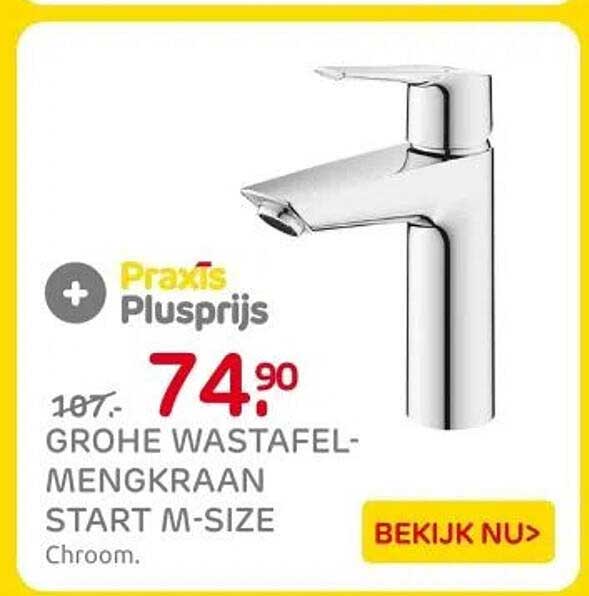 GROHE WASTAFELMENGKRAAN START M-SIZE Chroom.