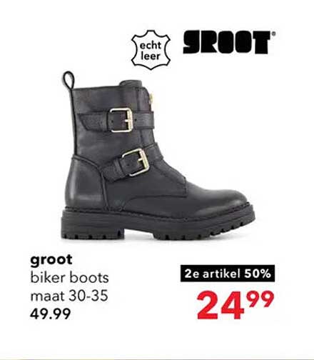 groot biker boots maat 30-35