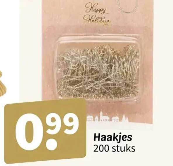 Haakjes 200 stuks