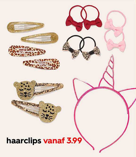 haarclips vanaf 3.99