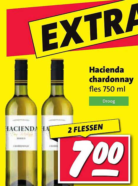 Hacienda chardonnay fles 750 ml