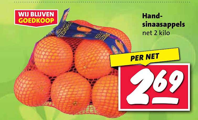 Hand-sinaasappels net 2 kilo