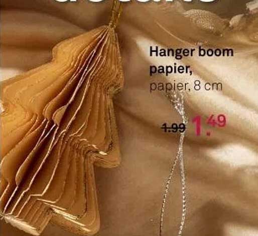 Hanger boom papier, papier, 8 cm