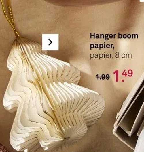Hanger boom papier, papier, 8 cm