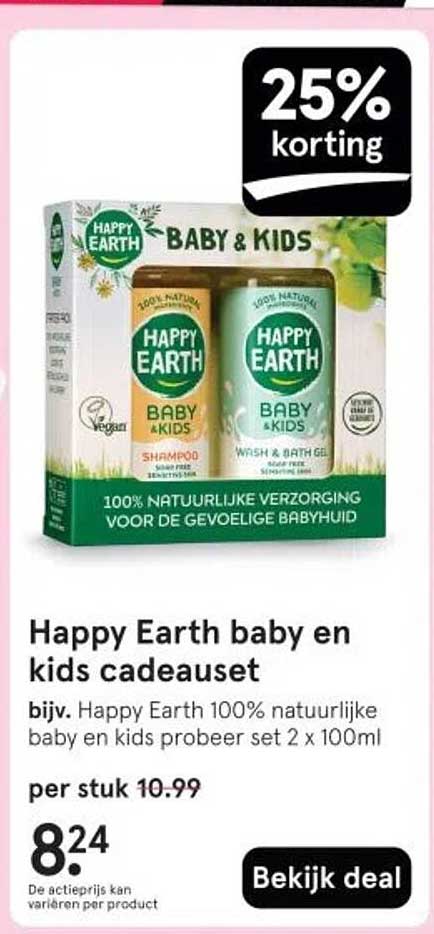 Happy Earth baby en kids cadeauset