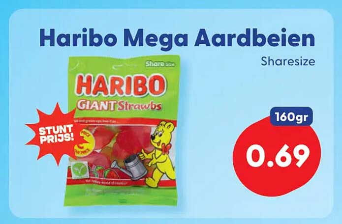 Haribo Mega Aardbeien