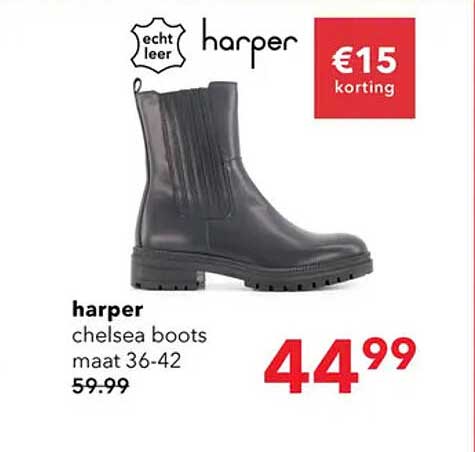 harper chelsea boots maat 36-42