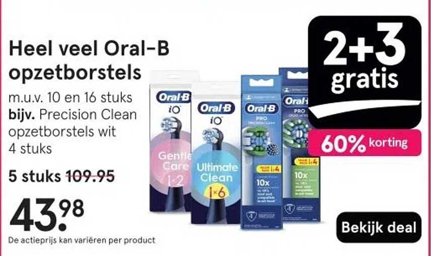 Heel veel Oral-B opzetborstels