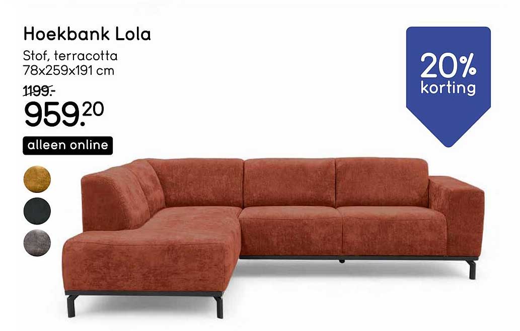 Hoekbank Lola