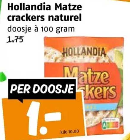 Hollandia Matze crackers naturel