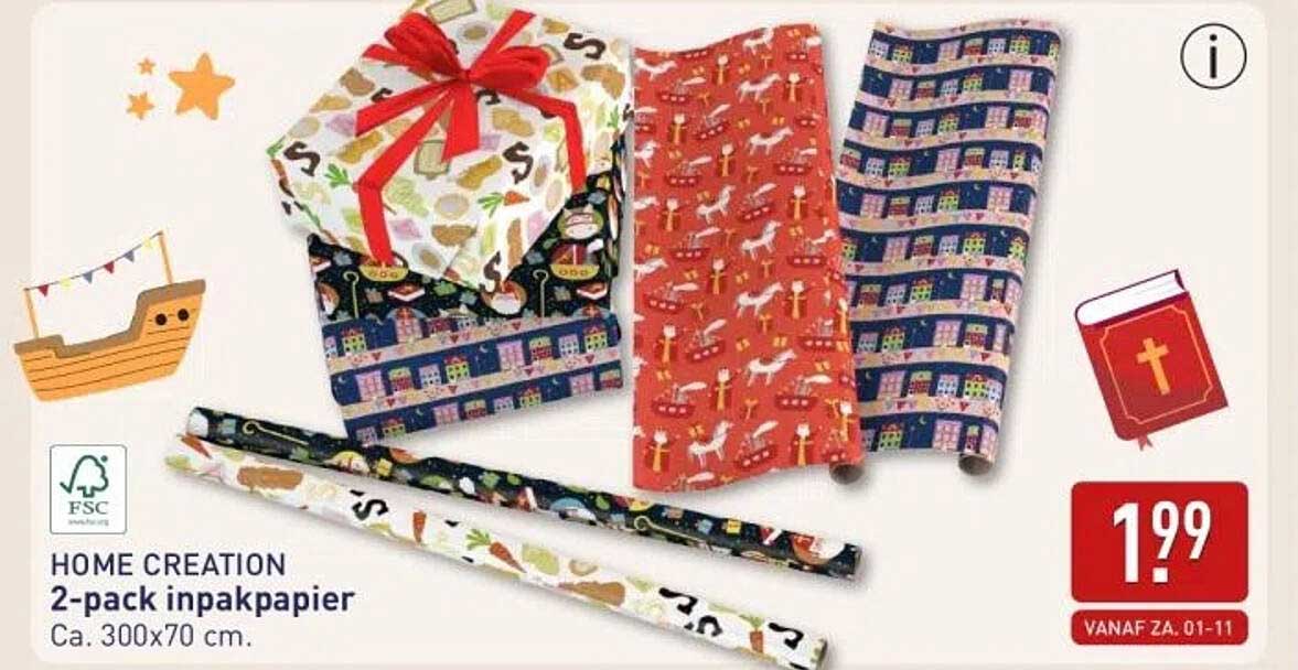 HOME CREATION 2-pack inpakpapier