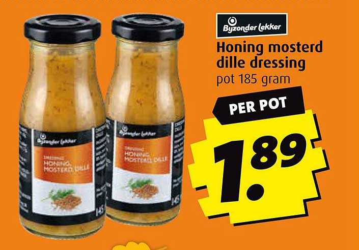 Honing mosterd dille dressing