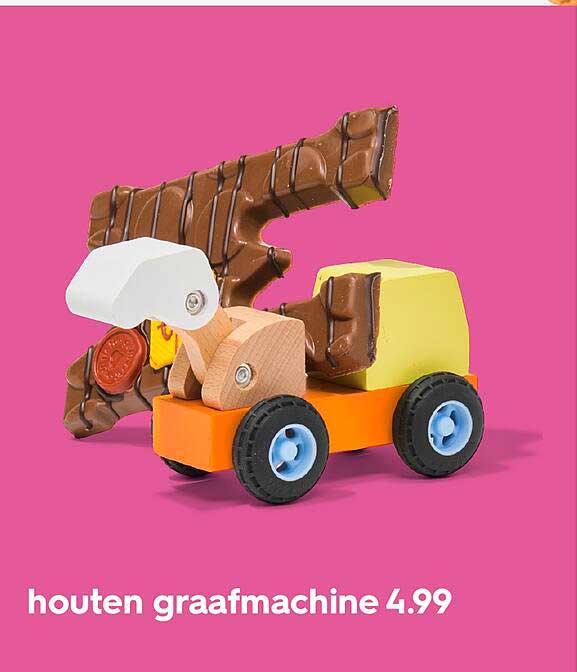 houten graafmachine 4.99