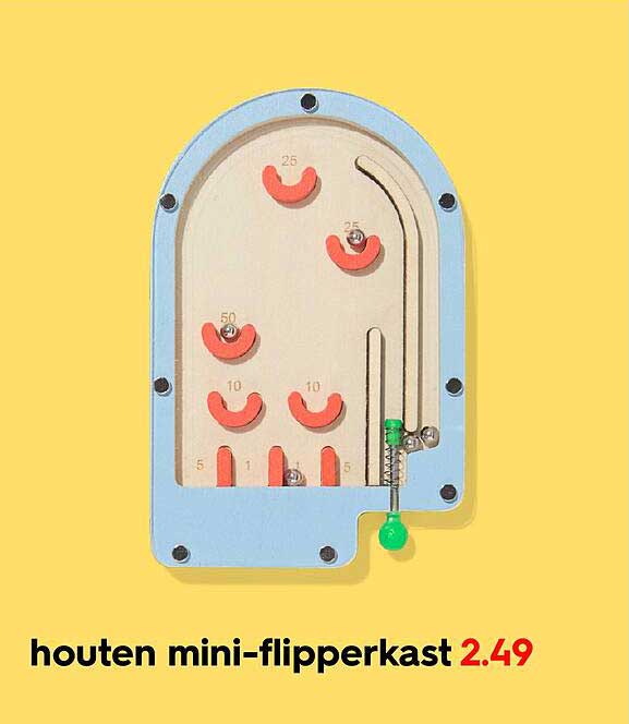 houten mini-flipperkast