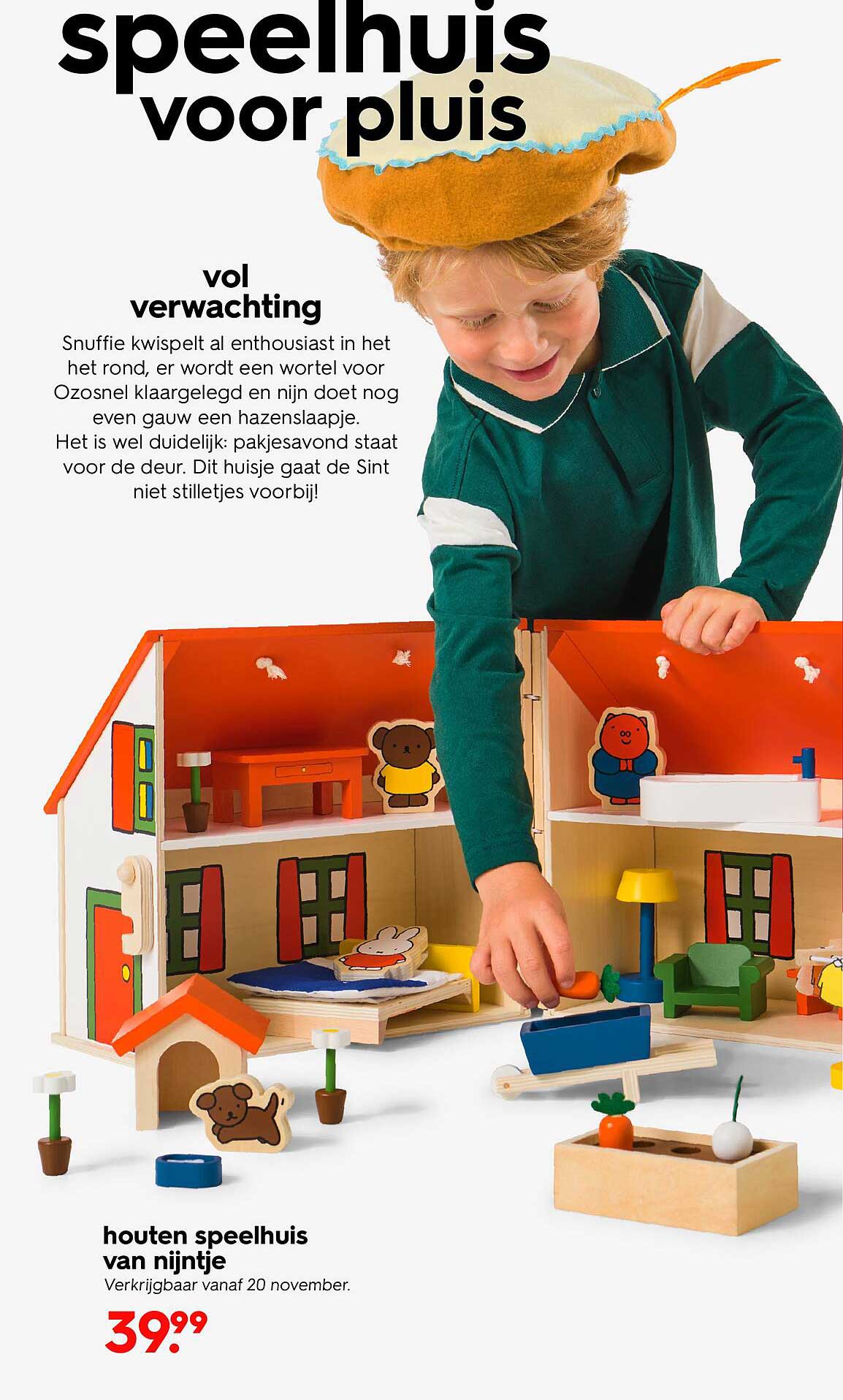 Houten speelhuis van nijntje
