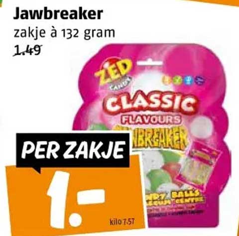 Jawbreaker zakje à 132 gram