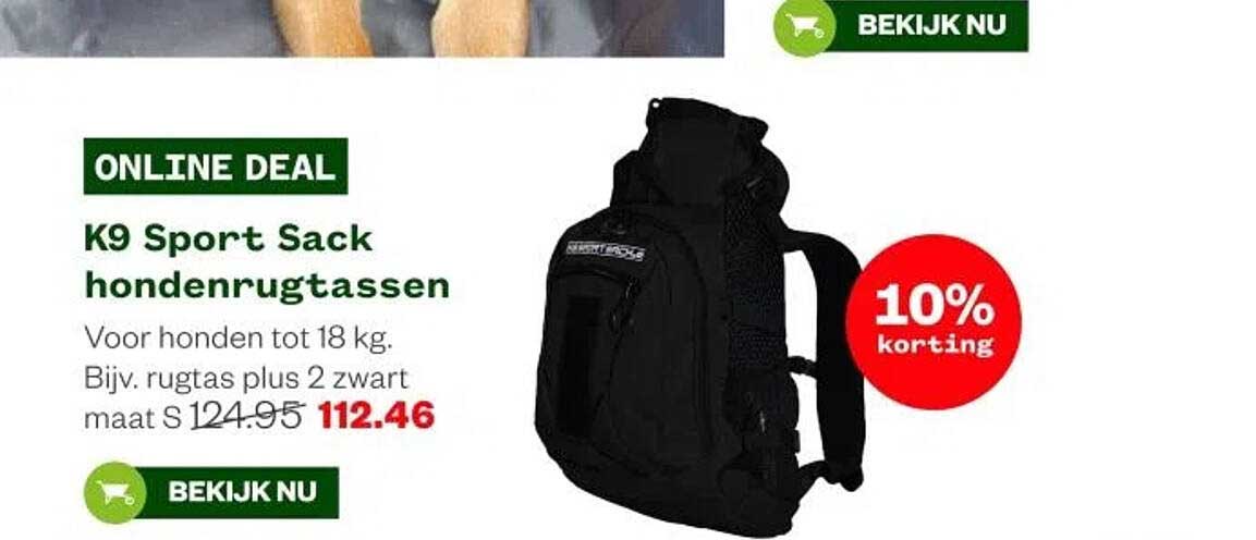 K9 Sport Sack hondentassen