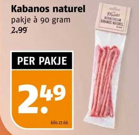 Kabanos naturel pakje à 90 gram