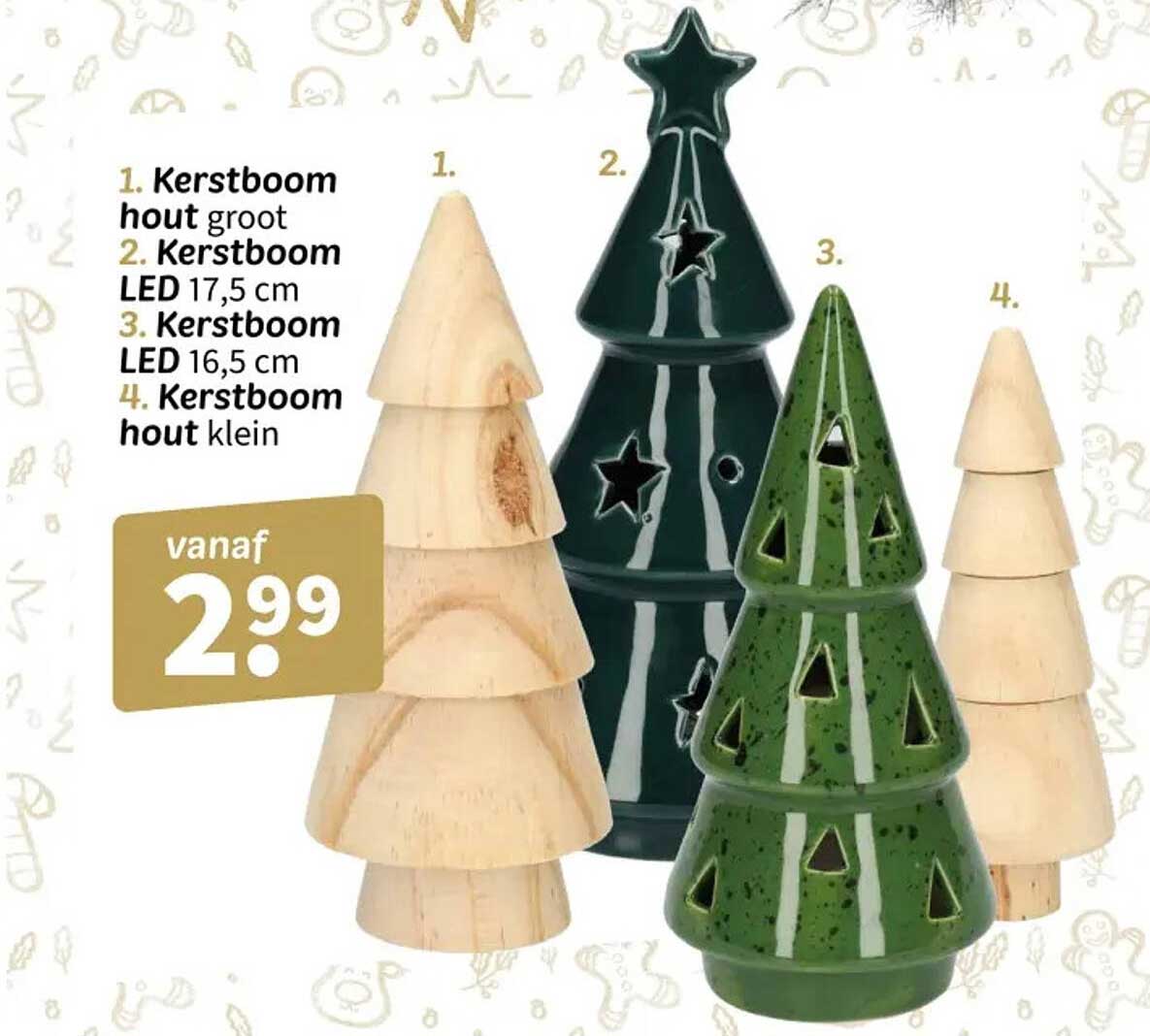 Kerstboom hout groot