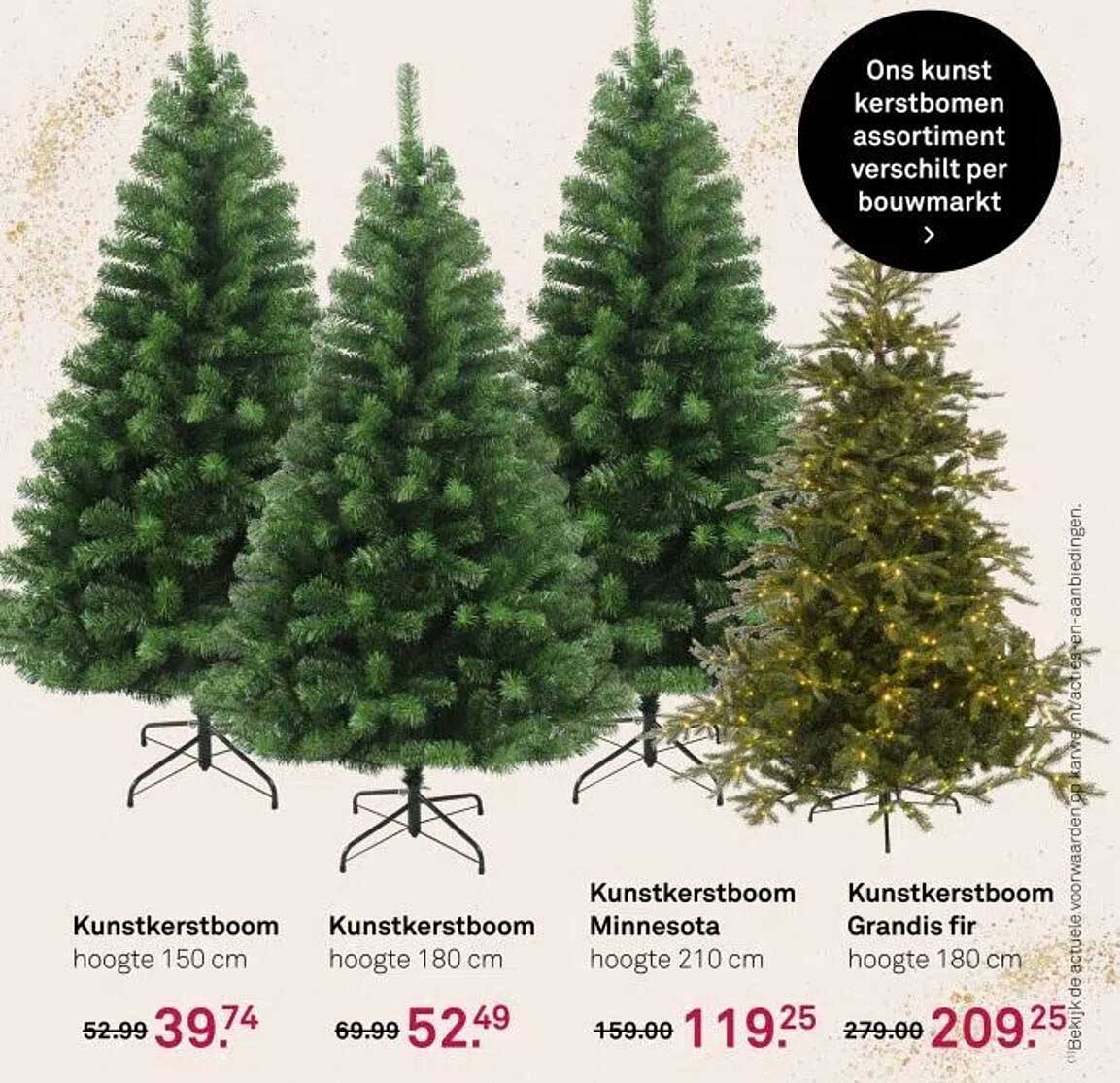 Kunstkerstboom hoogte 180 cm