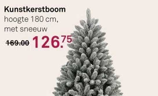 Kunstkerstboom hoogte 180 cm, met sneeuw