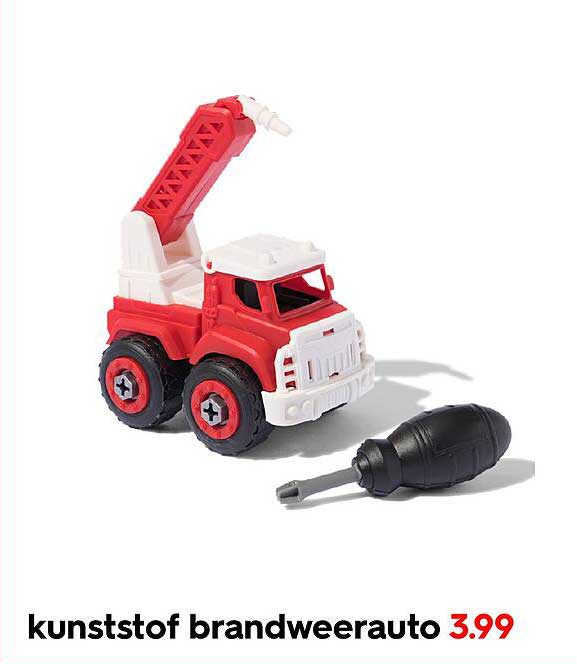 kunststof brandweerauto